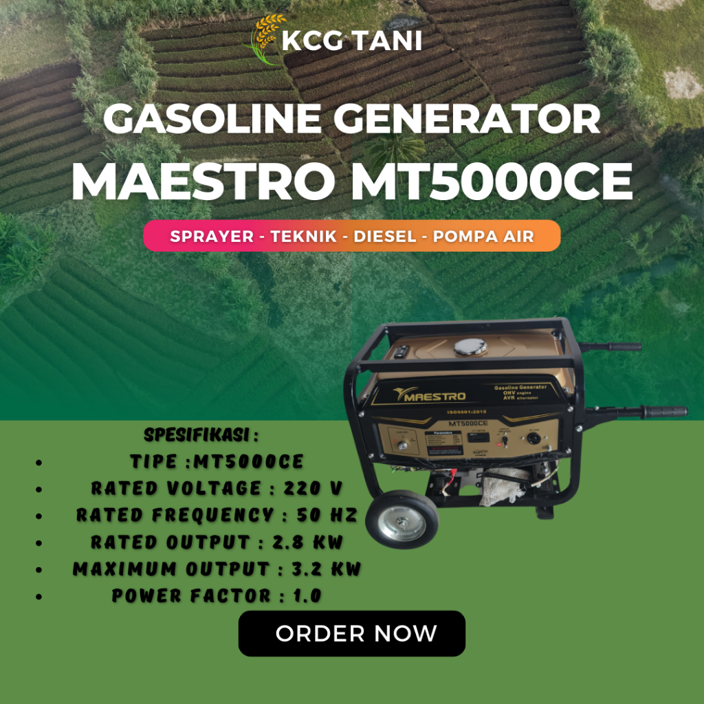 GENSET MAESTRO MT 5000 CE 7HP/GENERATOR/MESIN GENSET/MESIN GENERATOR KCG TANI