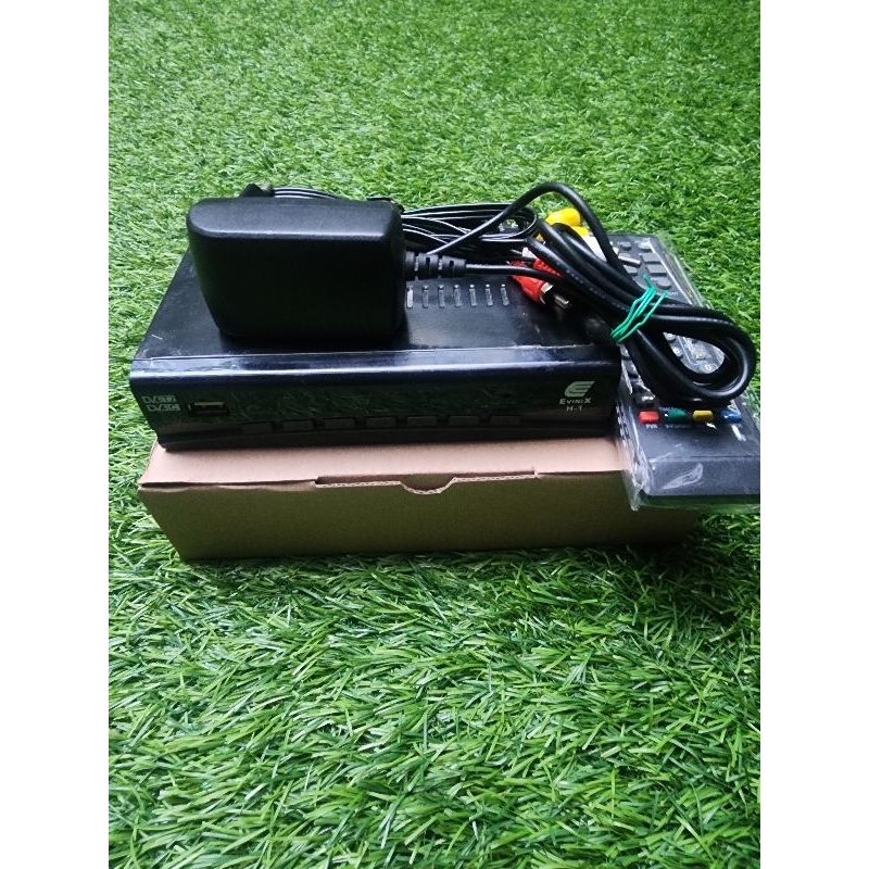 [STB TV Digital] STB TV Digital DVB T2 Evinix H1 4mb Dus Biru Saingan Matrix Apple Merah - Chipset