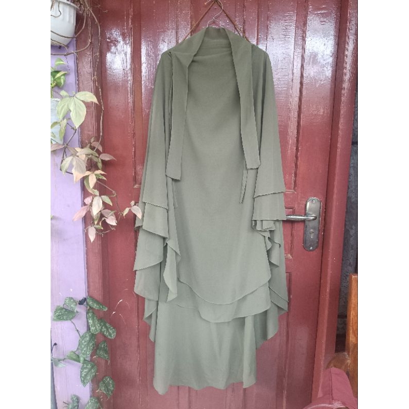 french khimar fk double layer elmadina