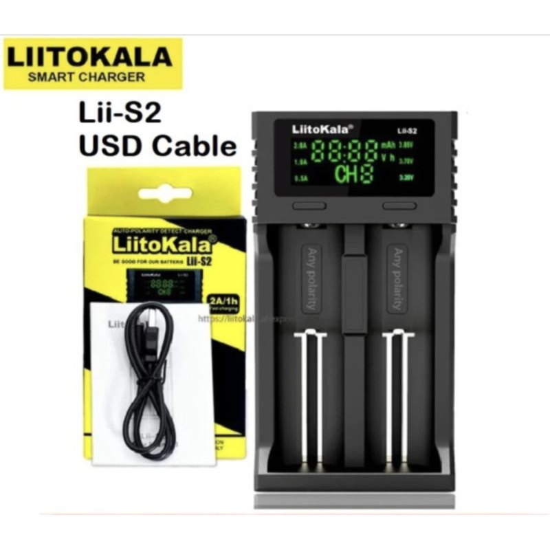 Charger LiitoKala Lii-S2 Smart Charger Nimh/Nicd