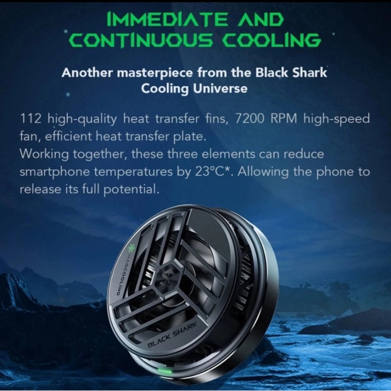 Black Shark Magnetic Cooler