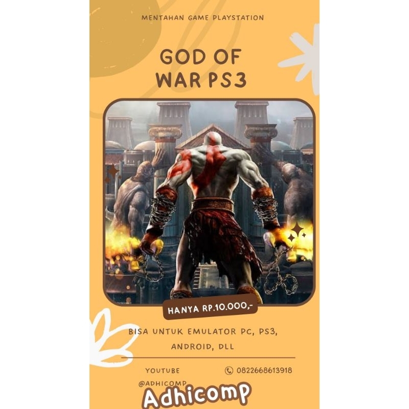 GOD OF WAR PS3 (PS3,Emulator,RPCS3) murah