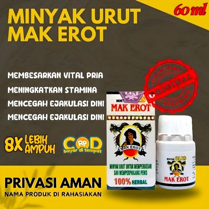Minyak Oil Mak Erot Oles Pembesar Pemanjang Mr P Permanen Kuat Tahan Lama Besar Anti Ejakulasi Dini