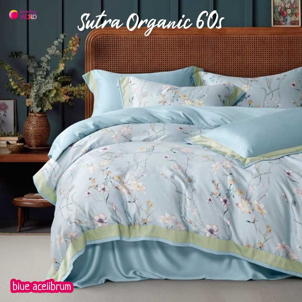 Sprei Set Sutra Organic 60s / Sprei Sutra Silk Serat Bamboo / Sprai Sutra Kingkoil / Sprei kingsize 