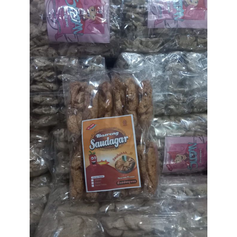 

BASRENG SAUDAGAR VIRAL 2 Varian Pedas & Original ENAK RENYAH 1 Pack isi 12 Pcs