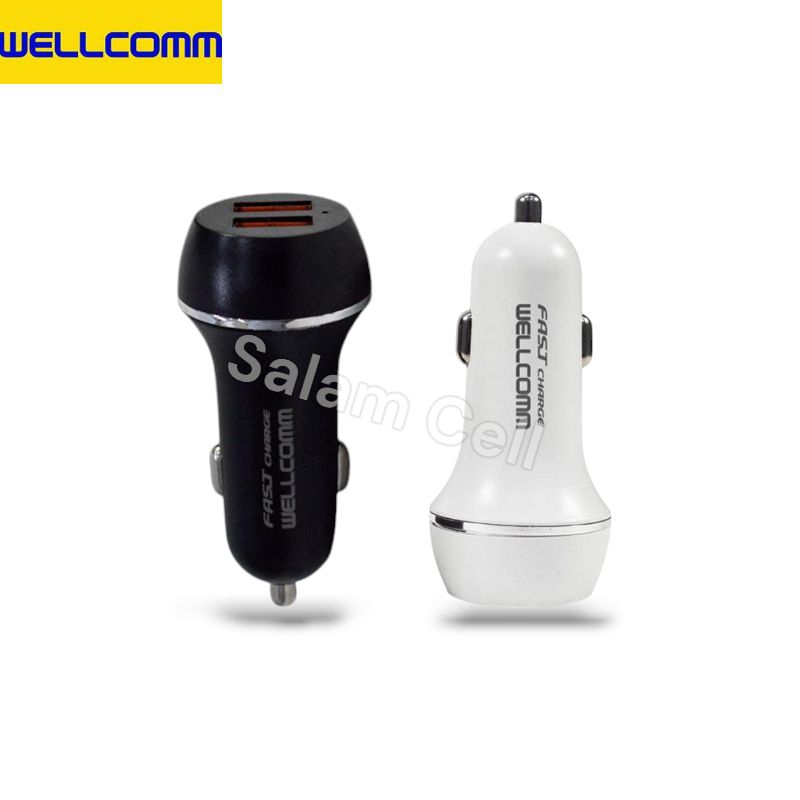Charger Mobil WELLCOMM 36Watt Original Wellcomm Garansi Resmi