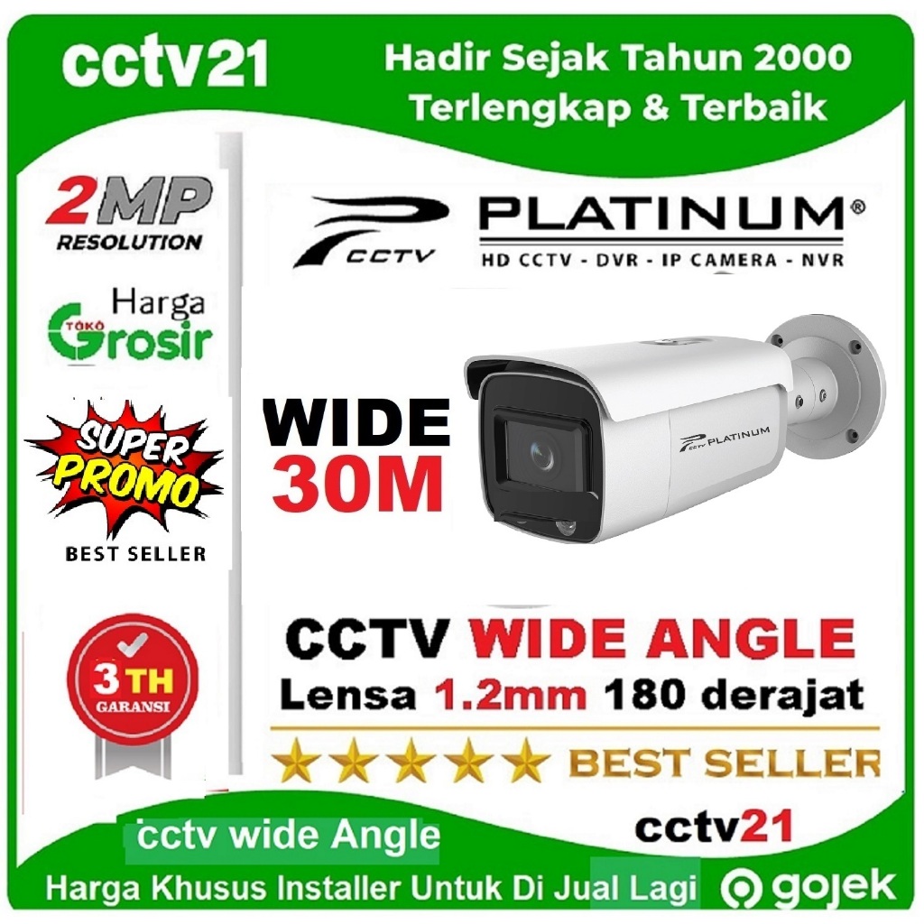 Kamera / cctv / Camera Real 2MP PLATINUM Panoramic Wide Angle Fisheye 180 Derajat outdoor 2MP Garans