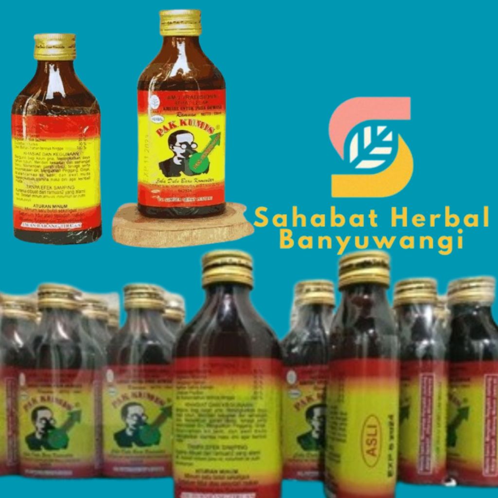 

JAMU PAK KUMIS HERBAL 1 Slop Isi 15 Botol ASLI