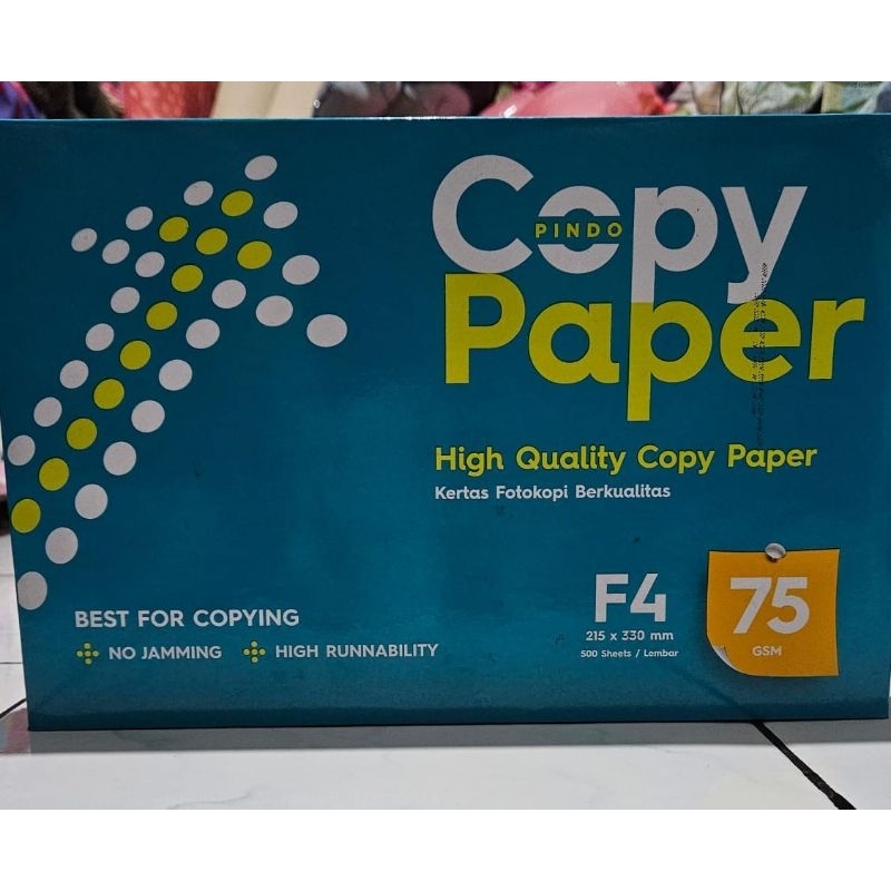 

Kertas HVS F4 Pindo Copy Paper 75 Gsm