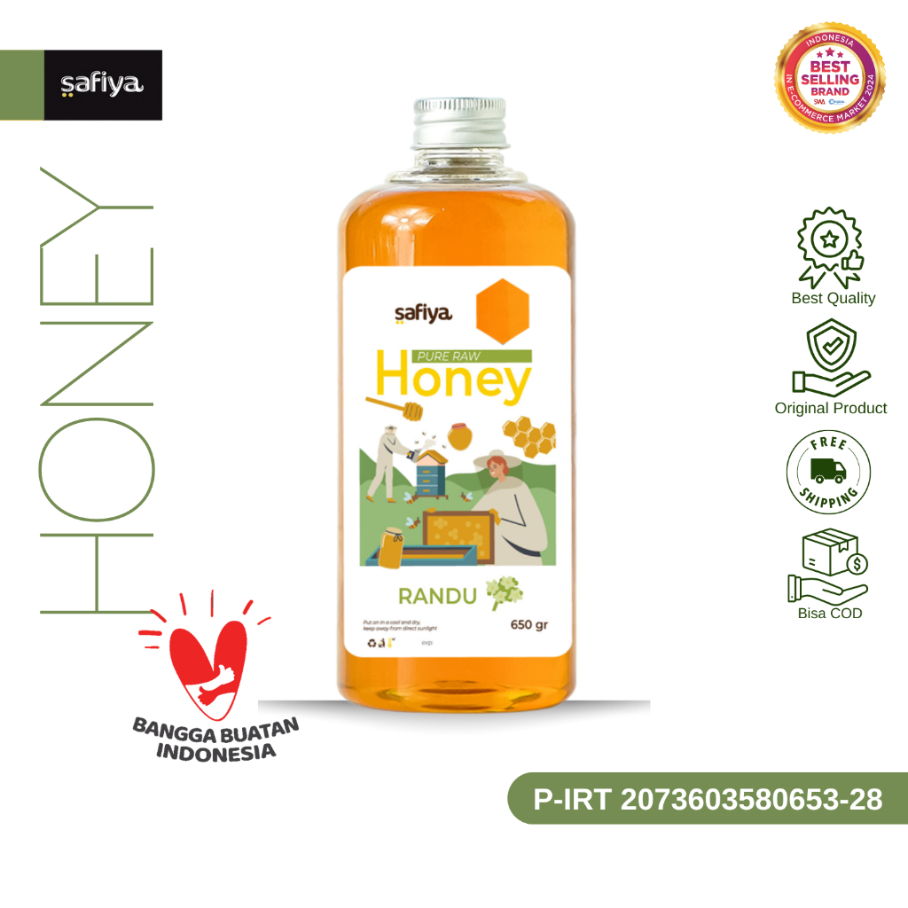 

Safiya Madu Murni Randu 650 Gram Raw Honey Premium