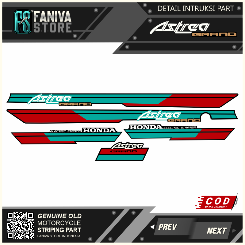 STRIPING ASTREA BULUS / STRIPING GRAND BULUS KLASIK / STRIPING ASTREA BULUS MODEL ORIGINAL