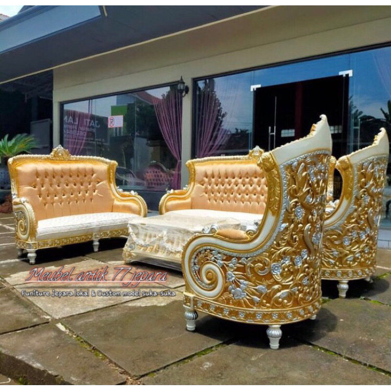 Kursi tamu ukir jepara / Sofa tamu turky / Sofa luxury / Sofa jepara mewah