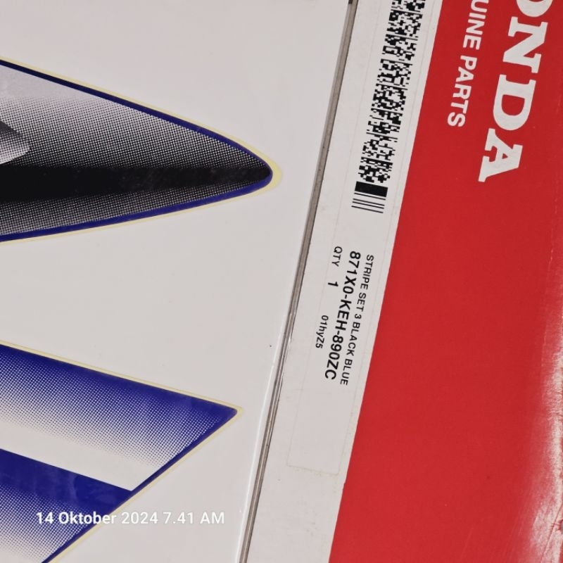 Stripe body Megapro set. 871X0-KEH-890