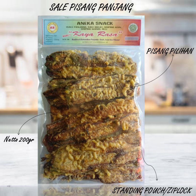 

Sale Pisang Goreng Panjang 200gr Khas Cilacap | Kemasan Standing Pouch