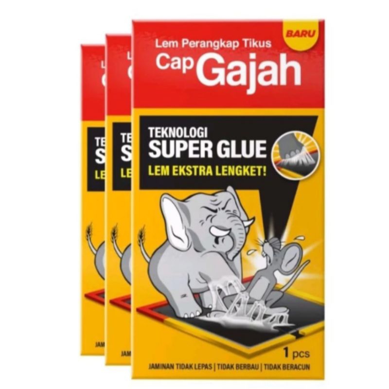 Lem Tikus Cap Gajah Lem Tikus Gajah Perangkap Tikus Lem Perangkapn Tikus Gajah Papan