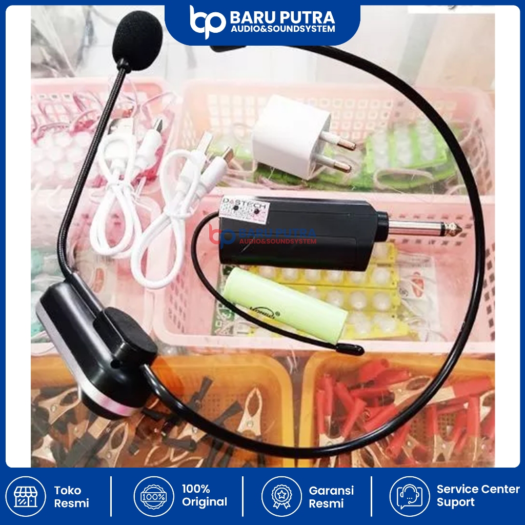 Microhone Clip On Bando Mic Wireless DASTECH DM-777 ORIGINAL