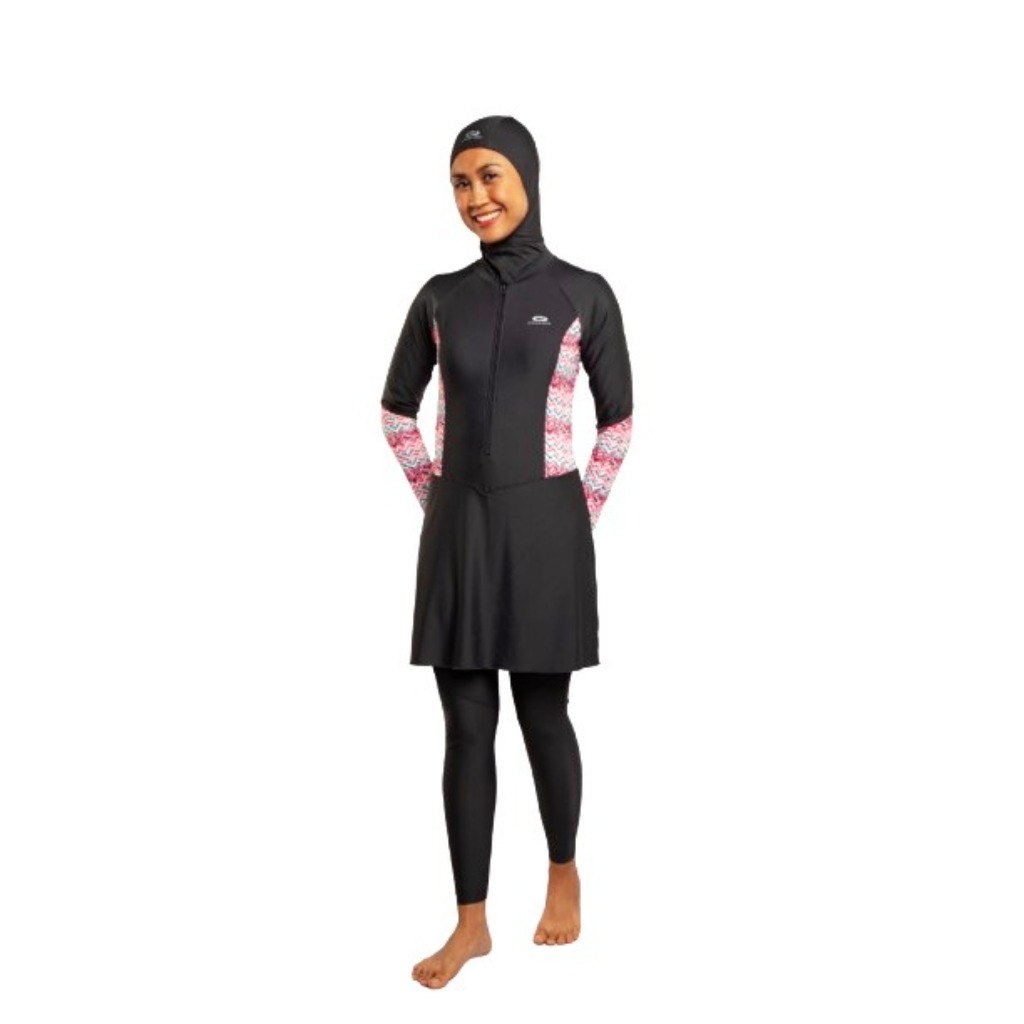 OPELON BAJU RENANG MUSLIM WANITA Warna Squalo (Abu Tua)