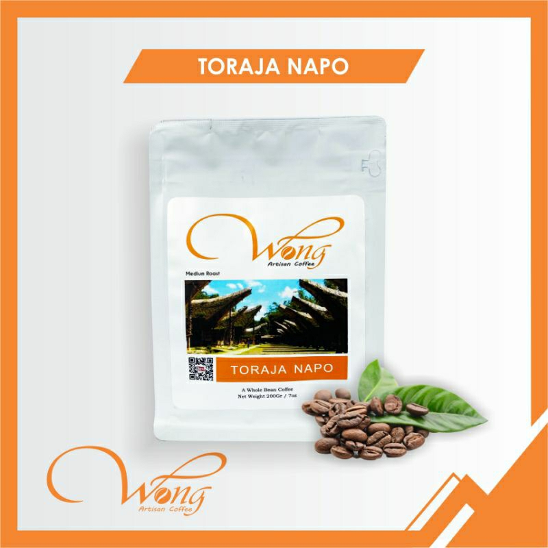 

Kopi Arabica Toraja Napo 200Gram - Medium Roast - Biji Kopi