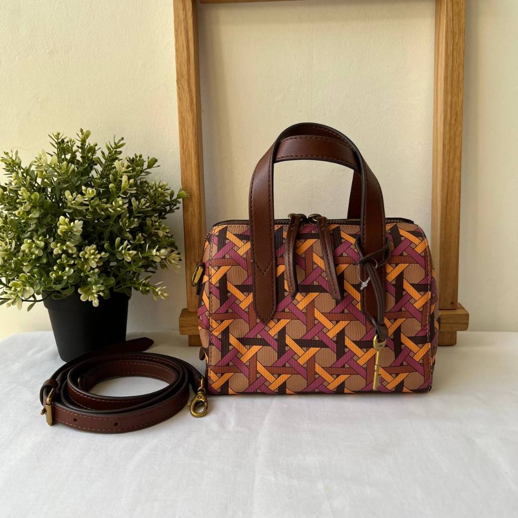 Tas Sidney Mini Satchel Pink Stripe