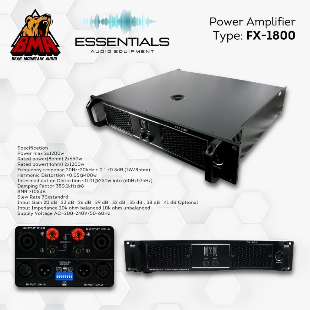 Power Amplifier BMA FX-1800