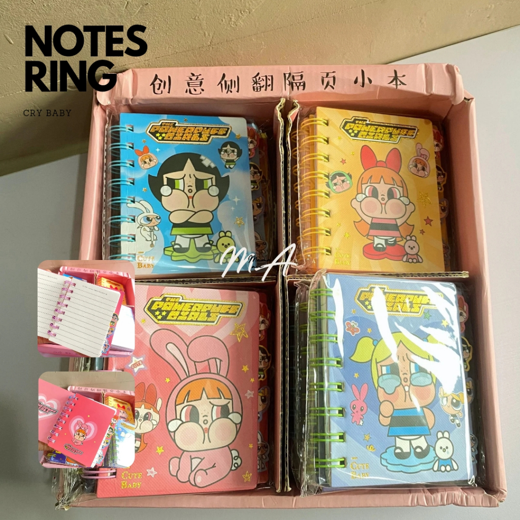

MAMAACC NOTES RING UKURAN SEDANG CRYBABY POWERPUFF GIRL