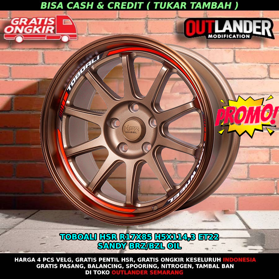 Velg Mobil Ring 17 Rush Terios Outlander Odyssey Pelek R17 Celong Hsr Toboali Bronze