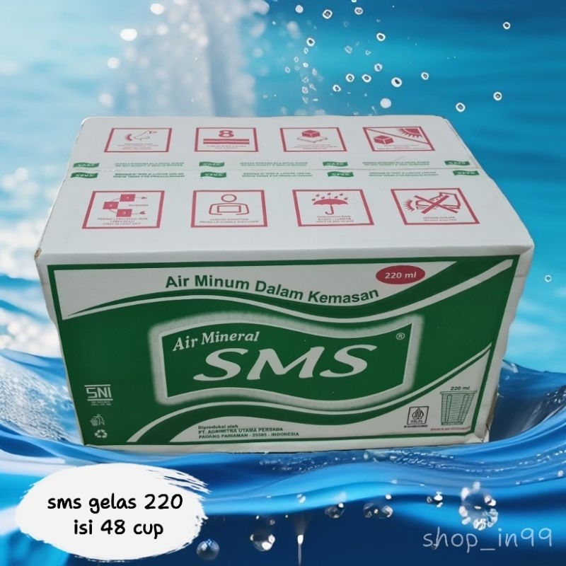 

SMS air minum kemasan gelas 220ml x 48cup