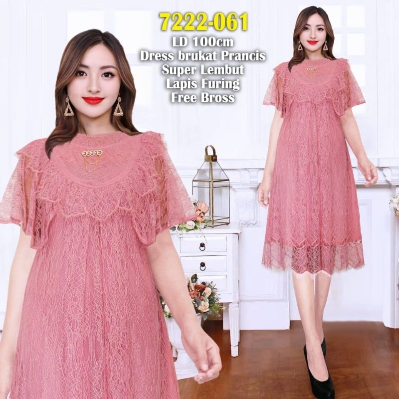 dres brukat prancis(super lembut)