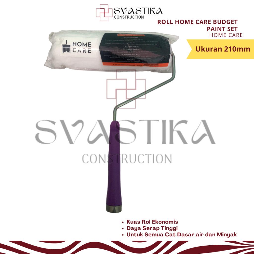 Home Care Roll Cat Tembok 210mm  Kuas Roller Cat Dinding Roll cat Minyak
