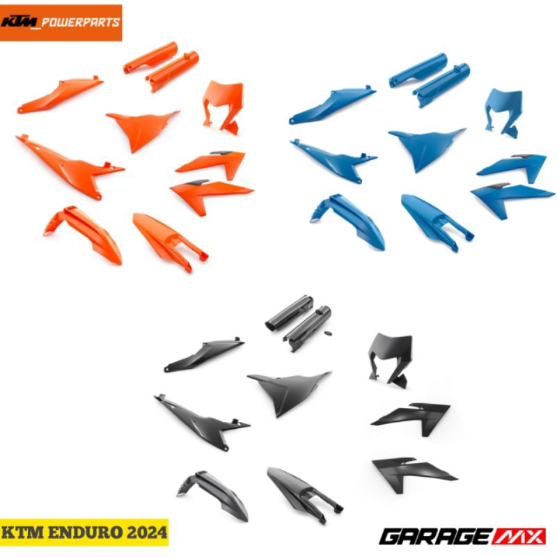 COVER BODY SET KTM 2024 UP ENDURO ORIGINAL POWERPARTS - PLASTIC KIT KTM