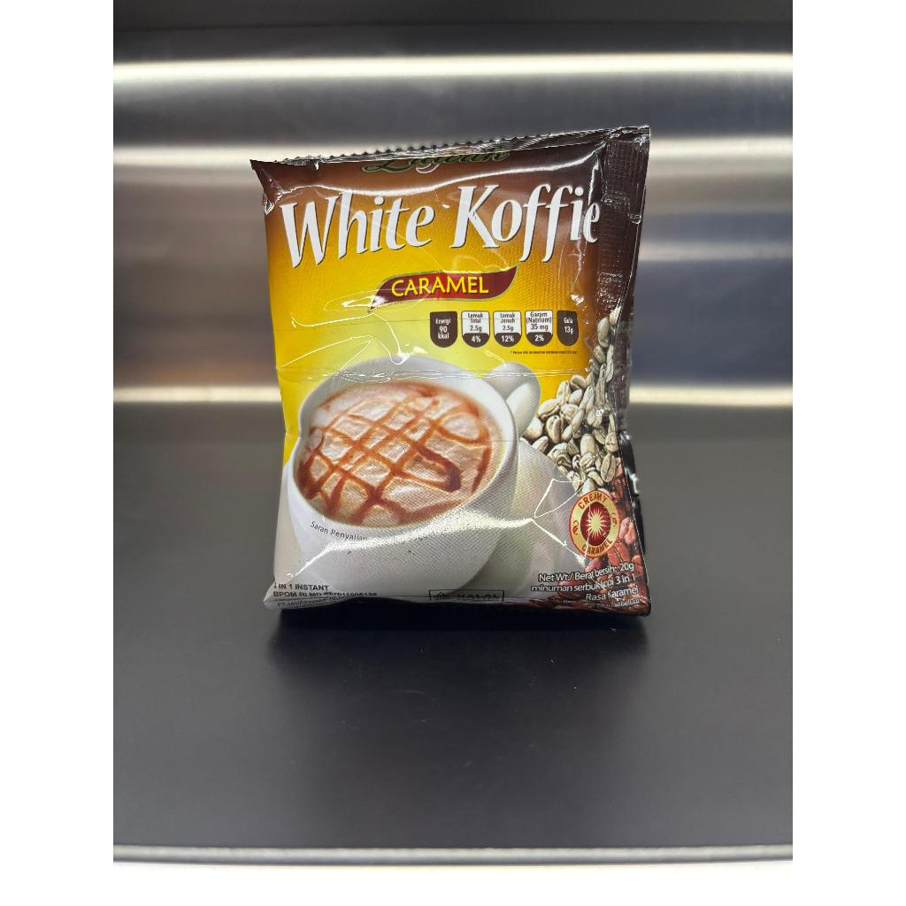 

White Koffie Bubuk Varian Karamel Isi 5 Sachet