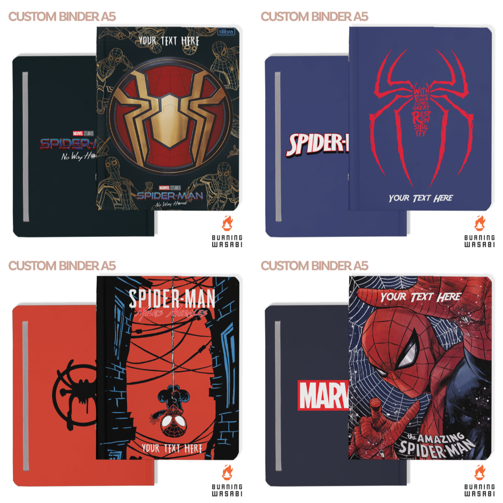 

Binder The Amazing Spiderman Marvel Aesthetic A5 20 6 Ring Lucu Cute Custom Nama Kuliah Hardcover