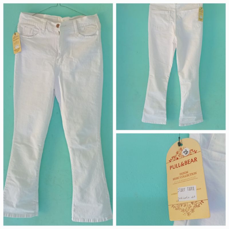 Preloved celana putih wanita pullbear