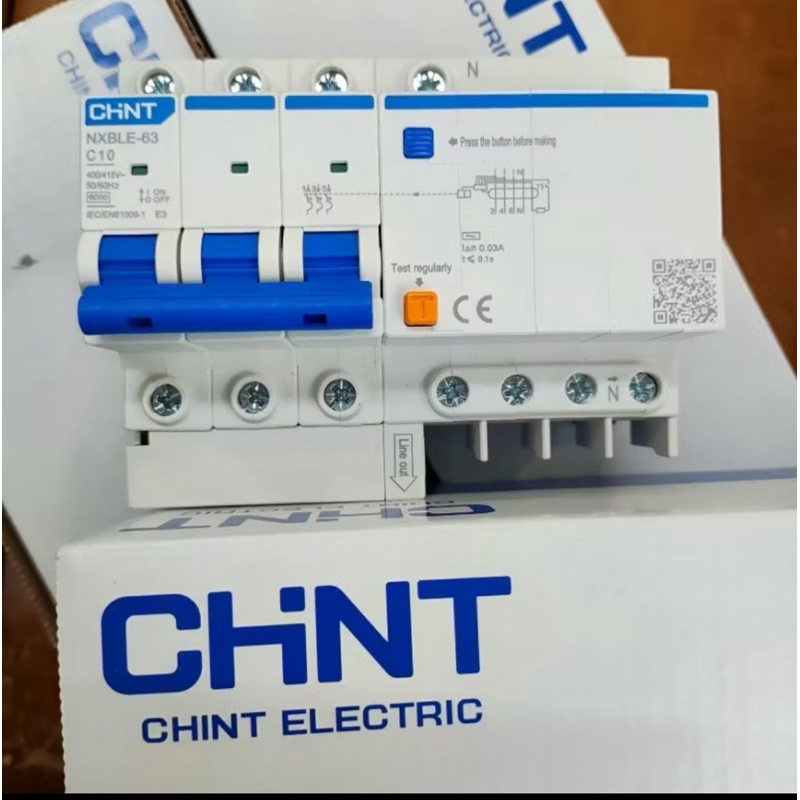 ELCB Chint 3Phase NXBLE-63 63A