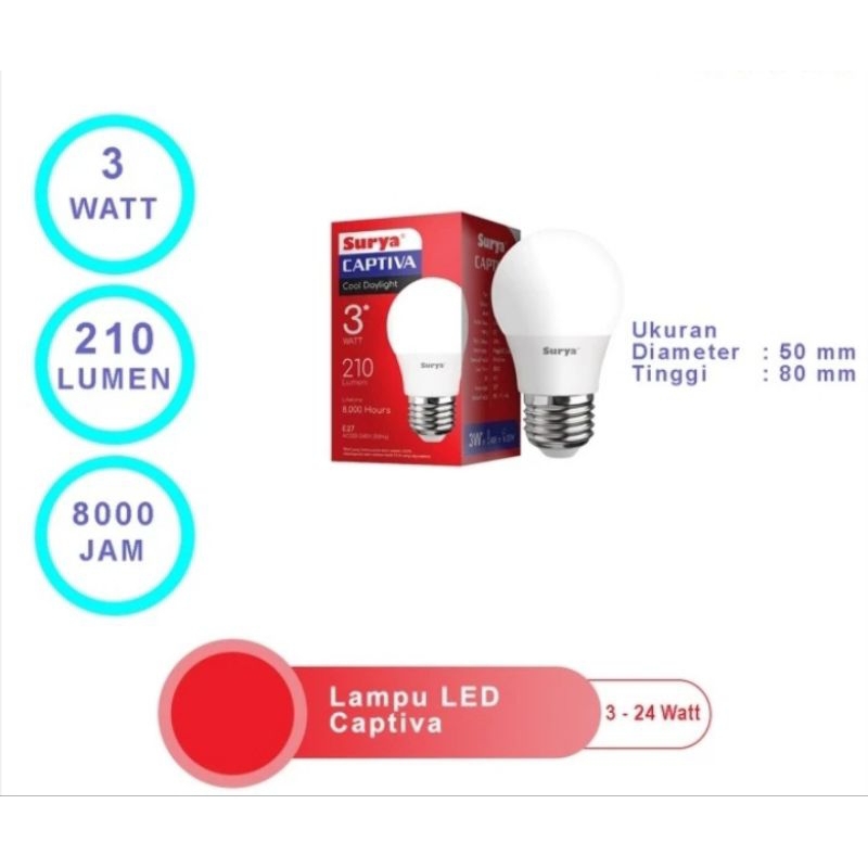 LAMPU LED SURYA CAPTIVA