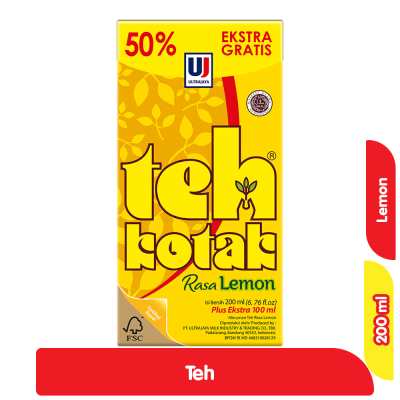 

Ultra Teh Kotak Lemon 300 mL 300mL