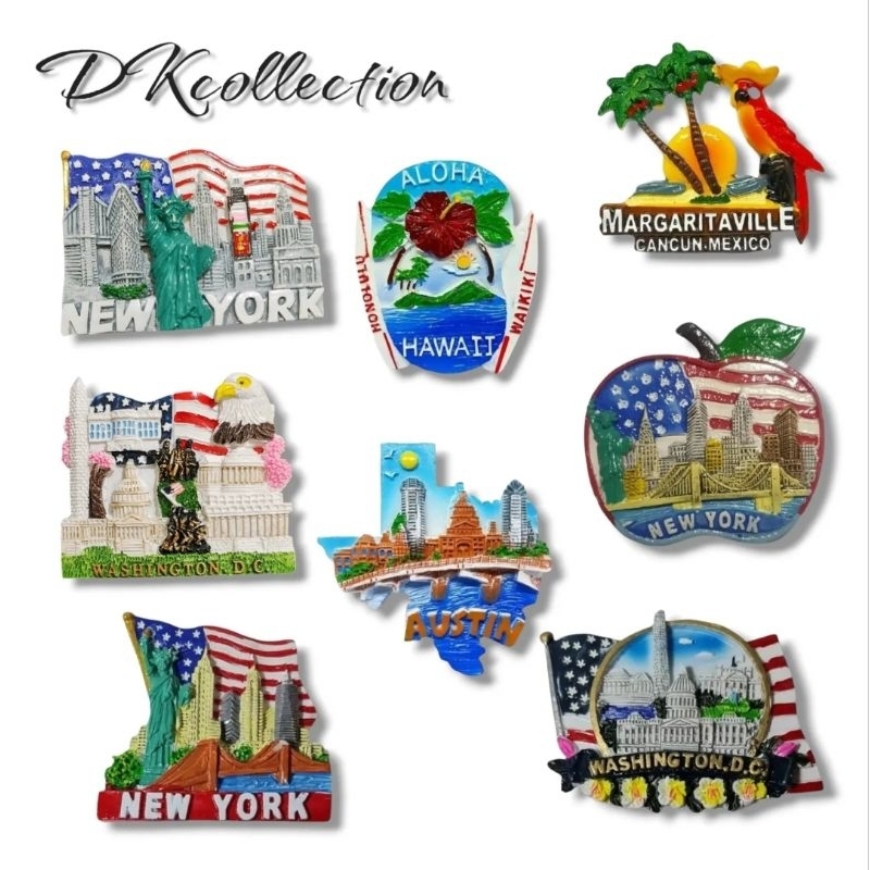 Tempelan kulkas magnet los angeles usa souvenir oleh oleh negara los angeles usa amerika