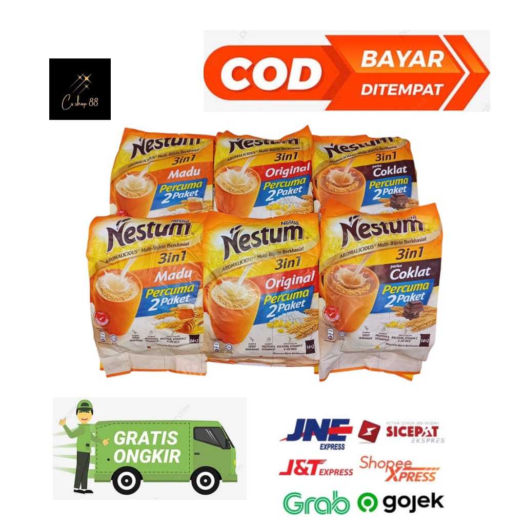 

Nestum 3in1 Grains & more all variant ori malay