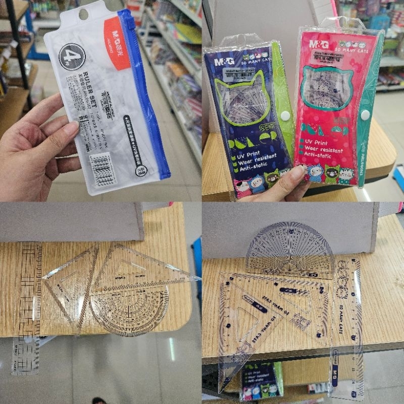 

penggaris ruller set M&G (1 set isi 4)