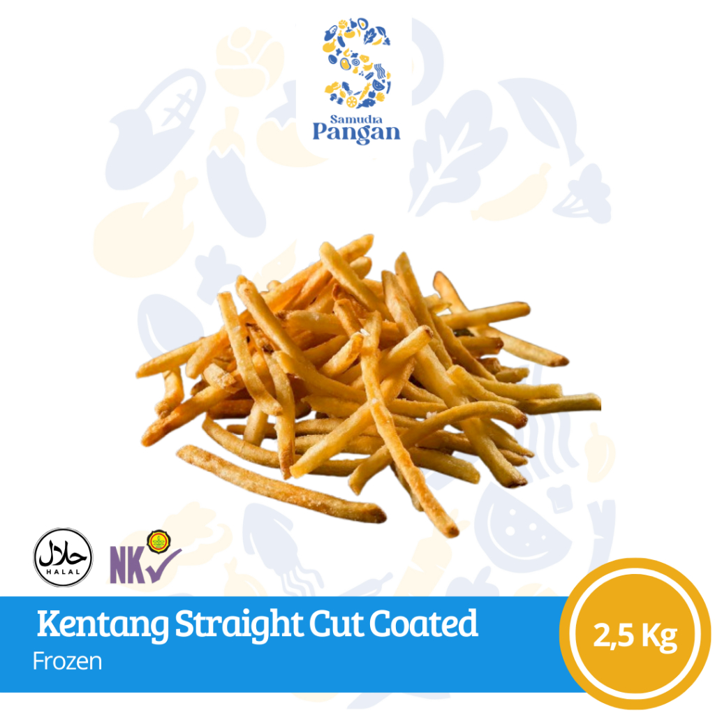 

Kentang French Fries Straight Cut Coated 2.5 Kg Frozen Tangerang
