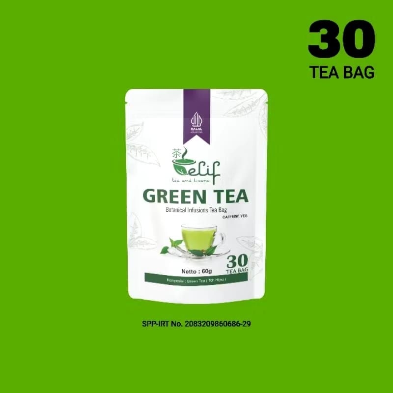 

Elif Tea and Tisane : Greentea |Teh Hijauu Jawa Barat| 30 bag