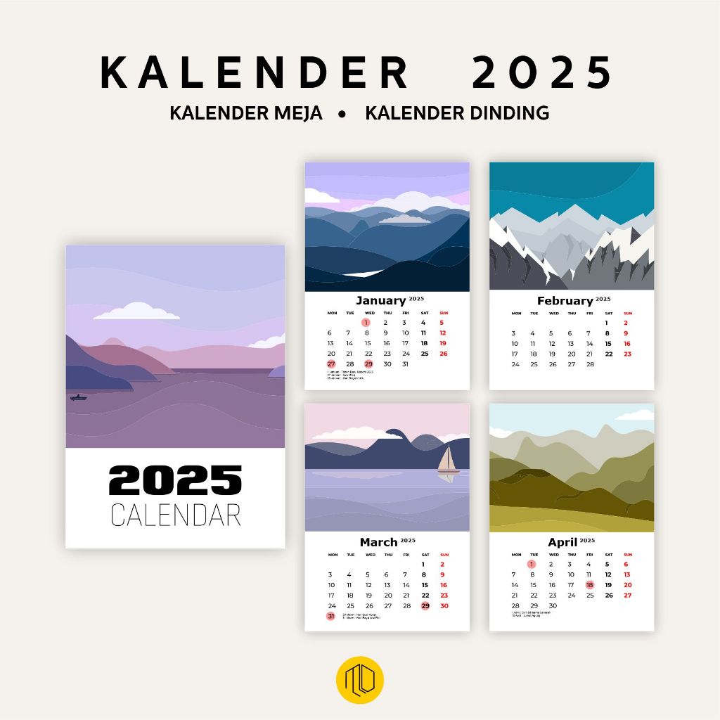 

Kalender 2025 Motif Pergunungan / Kalender 2025 Motif Gunung / Kalender Meja 2025 / Kalender Dinding 2025 / Desk Calendar Aesthetic / Kalender Estetik 2025