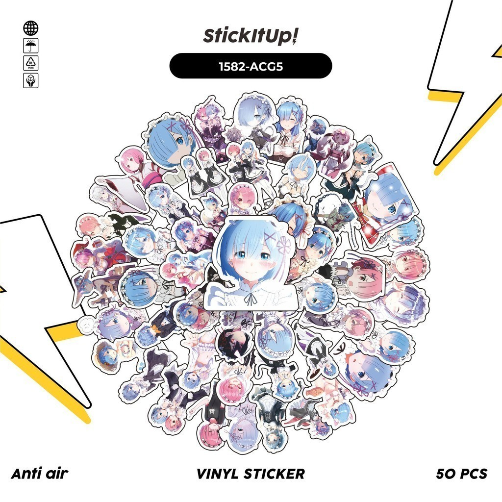 

COD✨ 100 Pcs Stiker ACGN BEAUTY GIRLS SERIES RE'ZERO RAM & REM Lucu Anti Air Untuk Dekorasi Notebook Sepeda Skateboard Handphone DIY