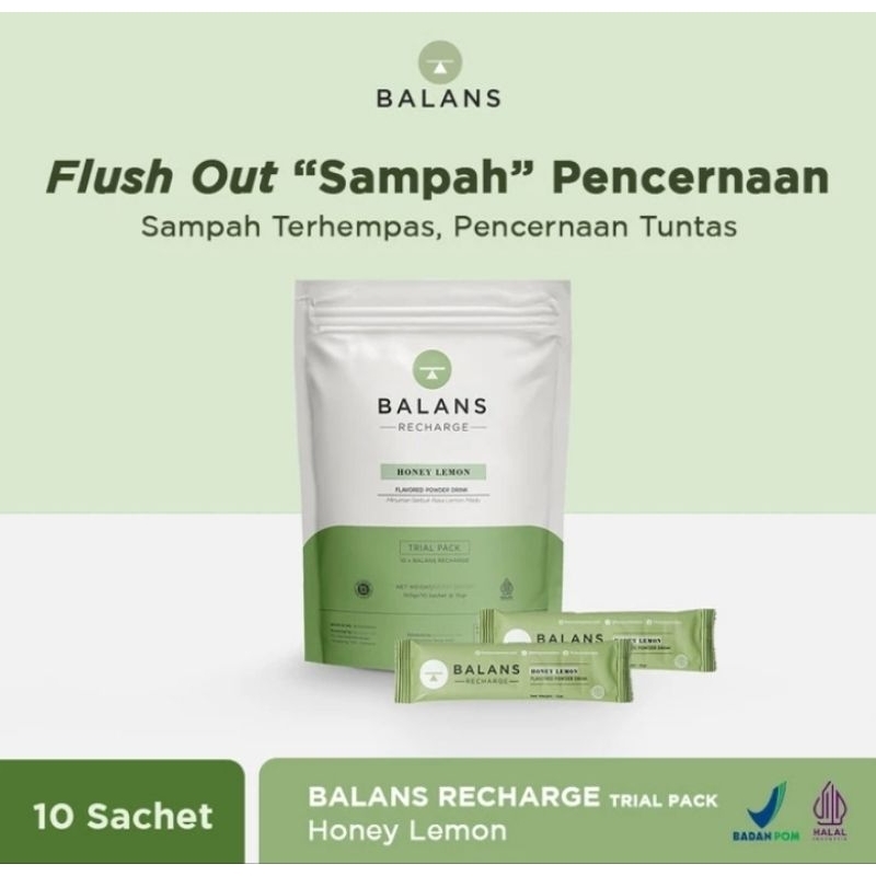 

balans recharge honey lemon trial pack 10 sachet