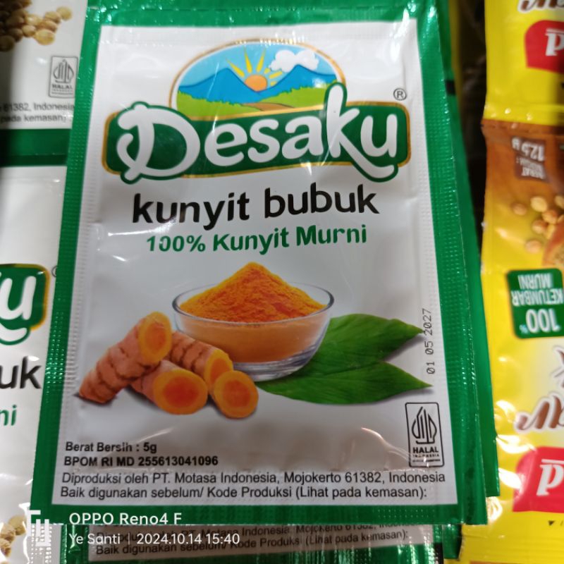 

Desaku Kunyit Bubuk 5g, 1rtg (Isi 12)