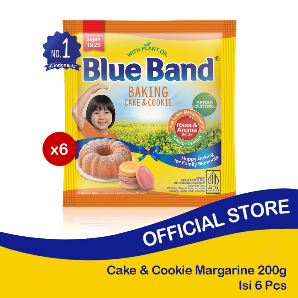 

Blue Band Cake and Cookie Margarine Sachet 200gr isi 6