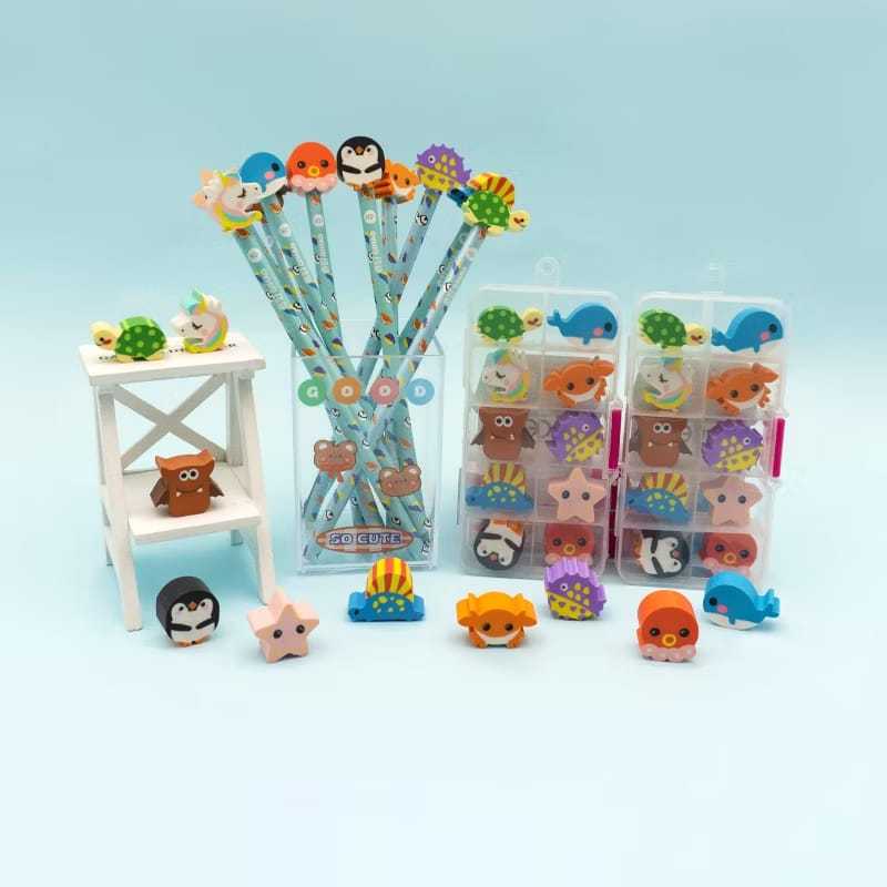 

8552 Eraser Penghapus Set Karakter Sea Animal Hewan Laut Anak Gift Souvenir