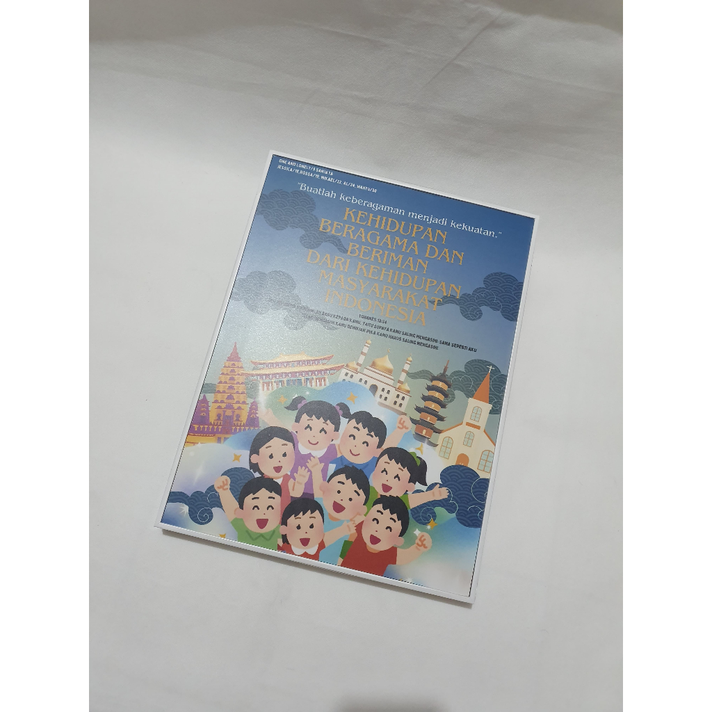 Paket Cetak Foto + Bingkai 12R (30x40 cm) - Photoblock / Foto Blok / Wall Decor