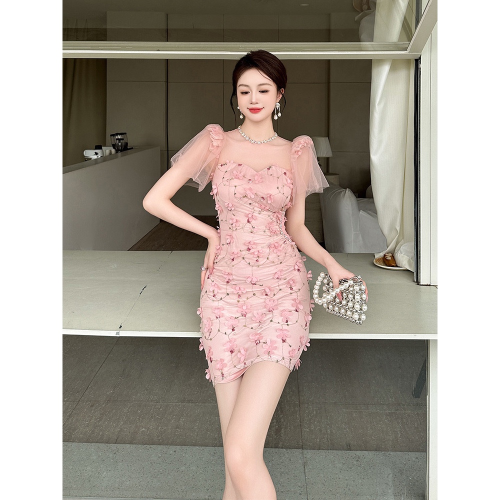 Lily pink casual dress
