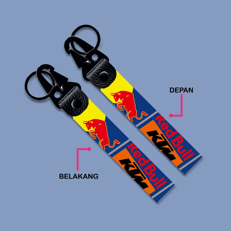 GANTUNGAN KUNCI PREMIUM REDBULL KTM KEYCHAIN MOTOGP FACTORY RACING TEAM RED BULL READY TO RACE ACADE